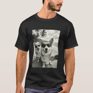 T-shirt Superbe selfie de Corgi gallois de Pembroke avec d