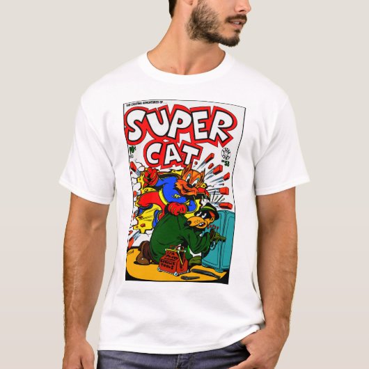 T-shirt SuperCat classique (Devant)