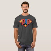 T-shirt SuperDad aime les amis (Devant entier)