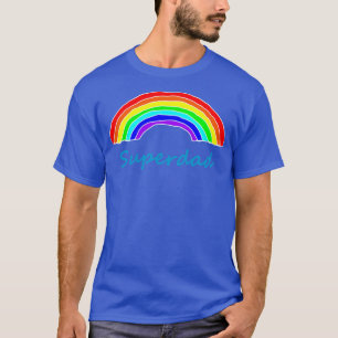 T-shirt Superdad Rainbow pour papa en Fête des pères