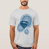 T-shirt Supergirl Blue Circle Design (Devant)