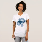 T-shirt Supergirl Blue Circle Design (Devant entier)