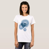 T-shirt Supergirl Blue Circle Design (Devant entier)