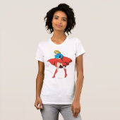 T-shirt Supergirl frappe un poteau (Devant entier)
