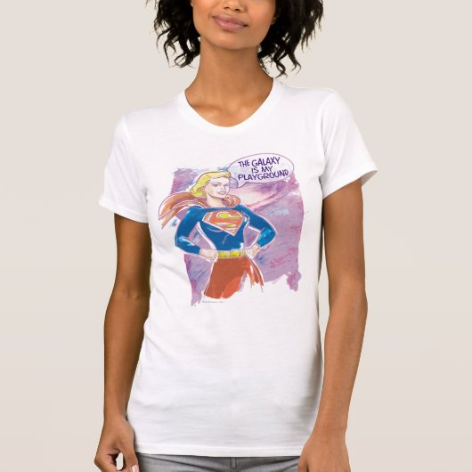 T-shirt Supergirl Galaxy (Devant)
