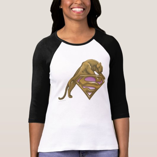 T-shirt Supergirl Golden Cat (Devant)