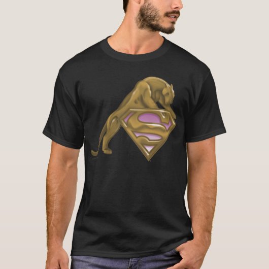T-shirt Supergirl Golden Cat (Devant)