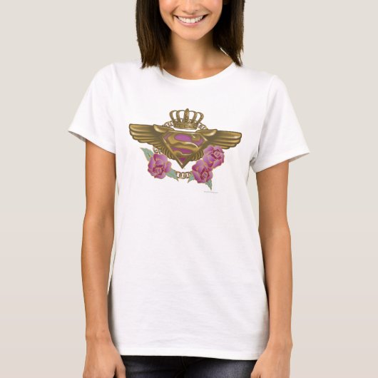 T-shirt Supergirl Golden Wings (Devant)