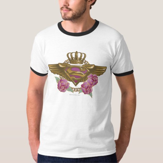 T-shirt Supergirl Golden Wings (Devant)