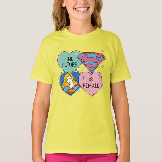 T-shirt Supergirl hors de ce monde Retro Graphisme (Devant)