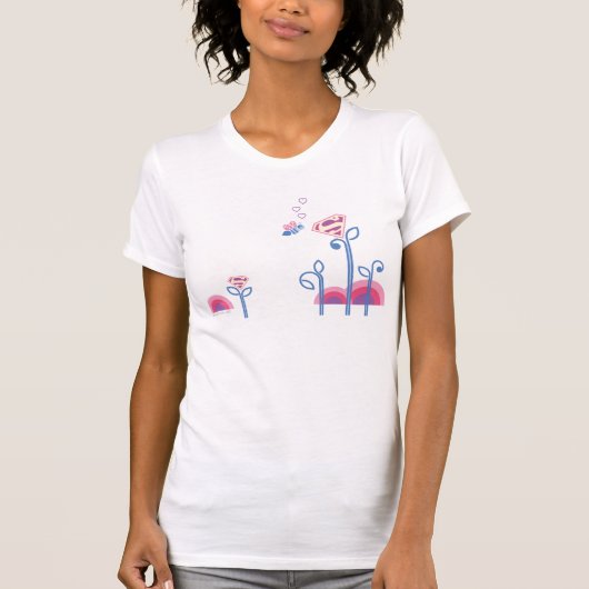 T-shirt Supergirl love bee (Devant)