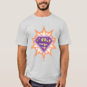 T-shirt Supergirl Orange Starburst (Devant)