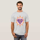 T-shirt Supergirl Orange Starburst (Devant entier)