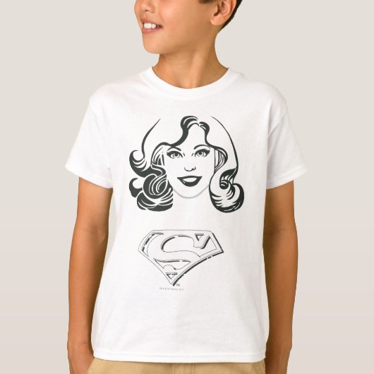 T-shirt Supergirl Outline 1 (Devant)