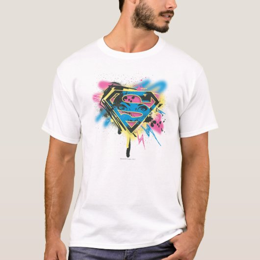 T-shirt Supergirl Paint and Spills (Devant)