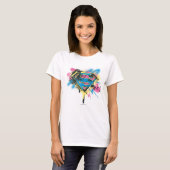 T-shirt Supergirl Paint and Spills (Devant entier)