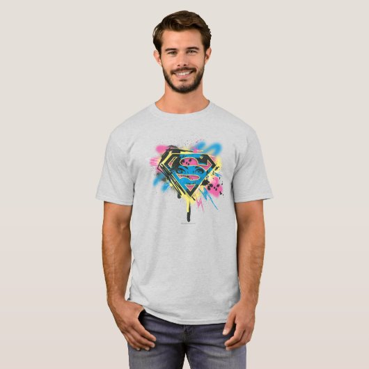 T-shirt Supergirl Paint and Spills (Devant entier)