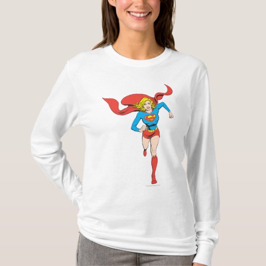 T-shirt Supergirl prête à partir (Devant)