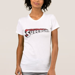 T-shirt Supergirl Red and White Logo