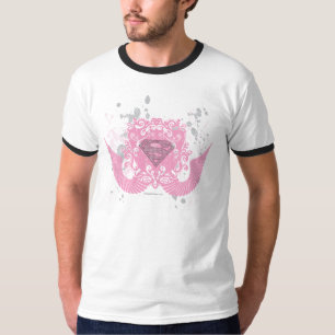 T-shirt Supergirl rose aile design