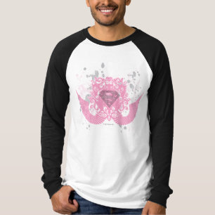T-shirt Supergirl rose aile design