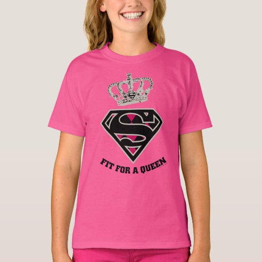 T-shirt Supergirl S-Shield "Adapté Pour Une Reine" (Devant)