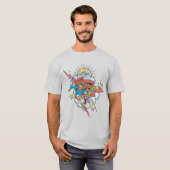 T-shirt Supergirl volant éclair tatouage (Devant entier)