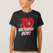 T-shirt Superhero 10 ans Anniversaire Garçon 10e Anniversa (Devant)