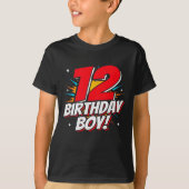 T-shirt Superhero 12 ans Anniversaire Garçon 12e Anniversa (Devant)