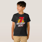 T-shirt Superhero Birthday Boy - 7 Year old - 7th Birthday (Devant entier)