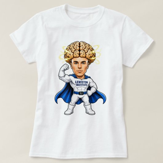 T-shirt Superhero Brain Power (Design devant)