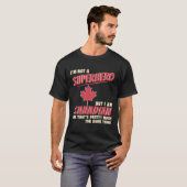 T-shirt Superhero Cadeau canadien Funny Fête du Canada (Devant entier)
