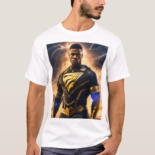 T-shirt "Superhero clair et foncé" (Devant)