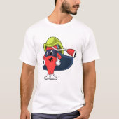 T-shirt Superhero comme pompier (Devant)