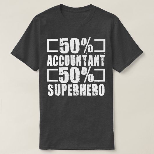 T-shirt Superhero comptable (Design devant)
