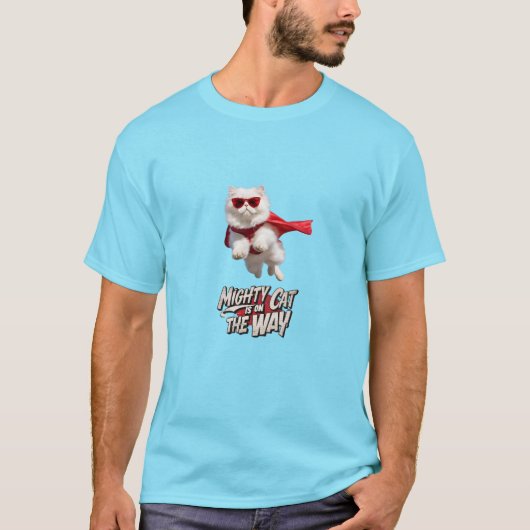 T-shirt Superhero de chat perse (Devant)