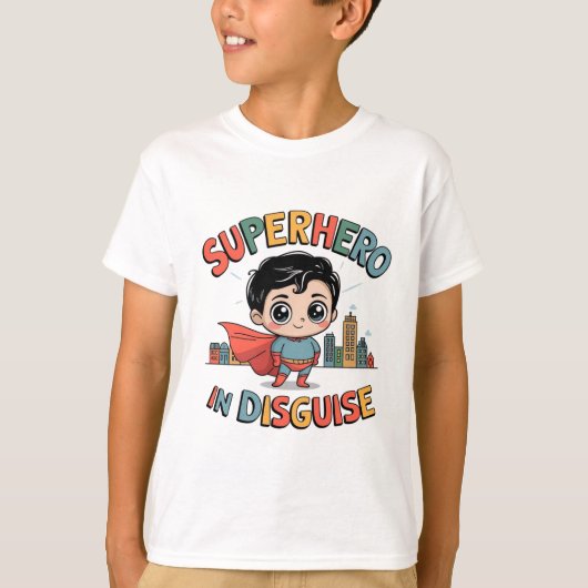 T-shirt Superhero déguisé (Devant)