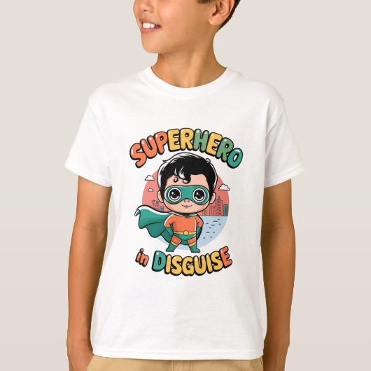 T-shirt Superhero déguisé (Devant)