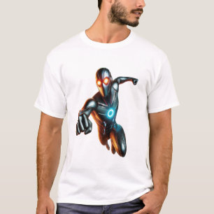 T-shirt Superhero dynamique : Conception futuriste des T-s