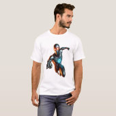 T-shirt Superhero dynamique : Conception futuriste des T-s (Devant entier)