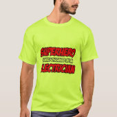 T-shirt Superhero...Electricien (Devant)