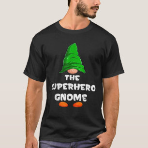 T-shirt Superhero Gnome Matching Family Group Christmas Pa