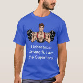 T-shirt Superhero : Une force imbattable (Devant)
