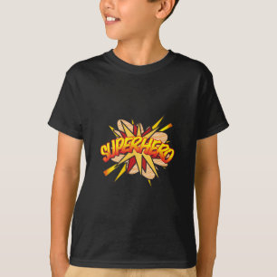 T-shirt SUPERHÉROS de l'art pop de la bande dessinée