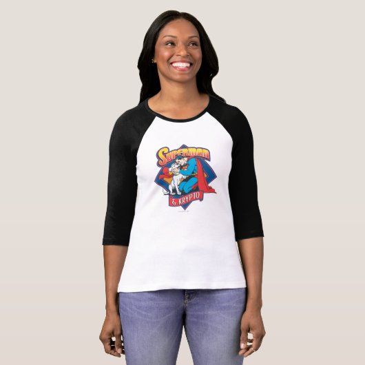 T-shirt Superman avec Krypto (Devant entier)