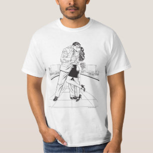 T-shirt Superman Black and White 5