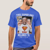 T-shirt Superman | Ce Super Papa Appartient À (Devant)