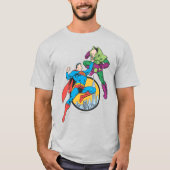 T-shirt Superman combat Lex Luthor (Devant)