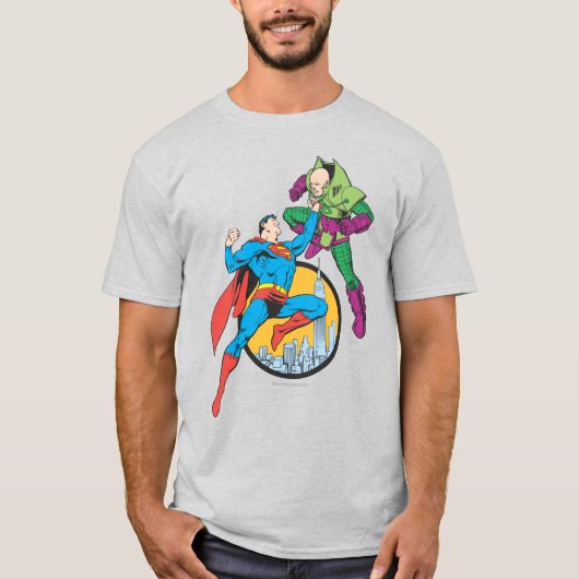 T-shirt Superman combat Lex Luthor (Devant)