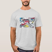 T-shirt Superman Comic Book Collage (Devant)